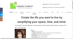 Desktop Screenshot of organizetosimplify.com